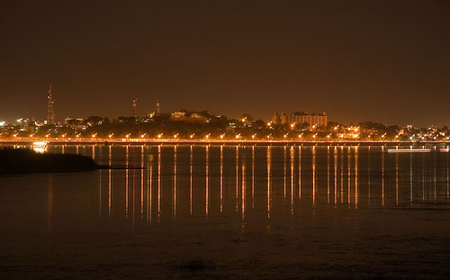 Night view of Bhopal lakes