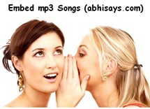 embed mp3 songs on forum