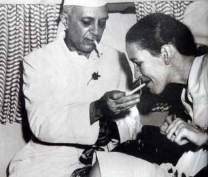Nehru with Edwina