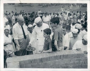 Prime Minister Jawaharlal Nehru Turns Water Irrigation Wheel - Khanpur 1958