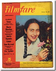 Nutan on Filmfare Magazine Cover - 1959