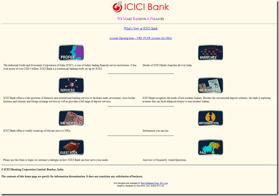 icici bank in 1997