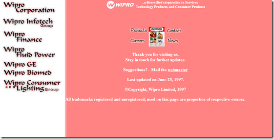 www.wipro.com in 1997